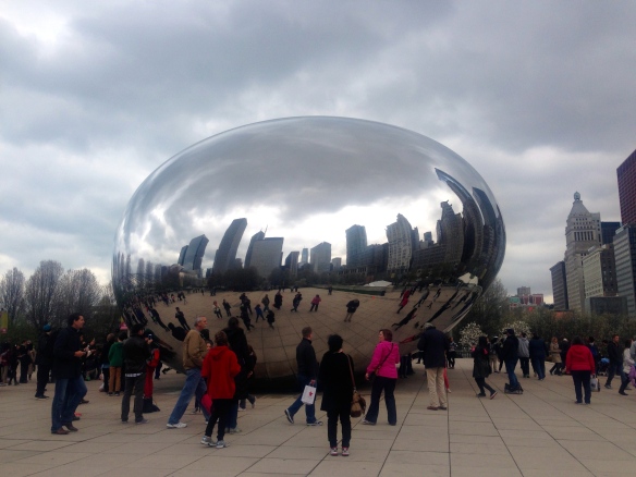 Chicago Skyline in the Bean 
